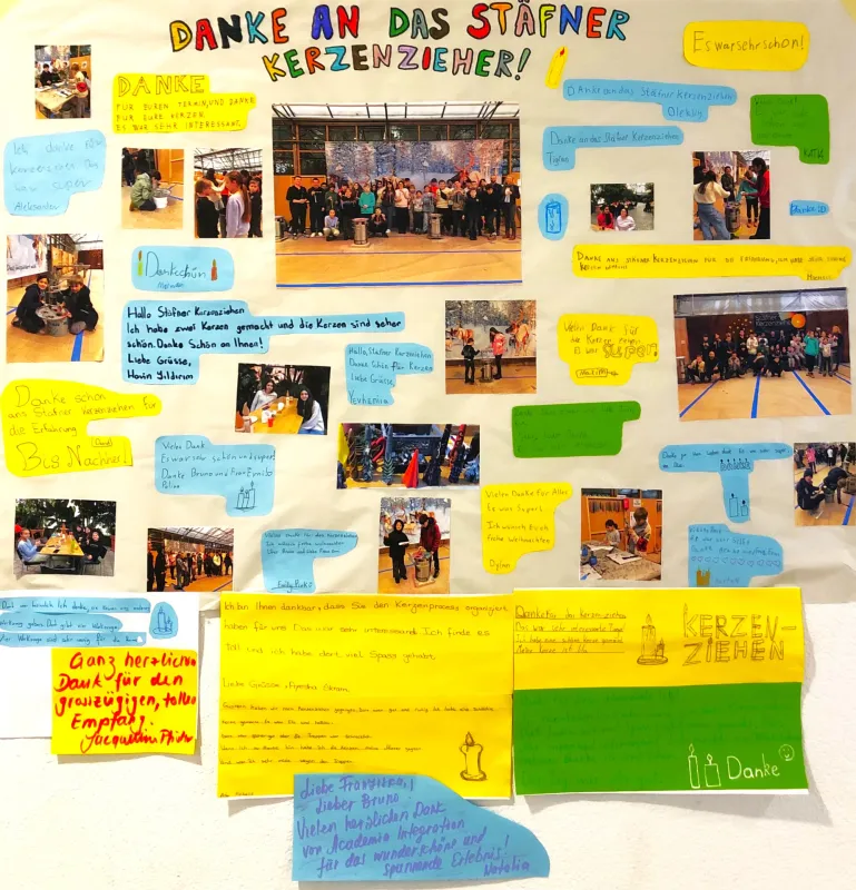 Collage (Foto: Franziska Erni) Collage: Collage Acad. Int. Danke! (Foto: Franziska Erni)